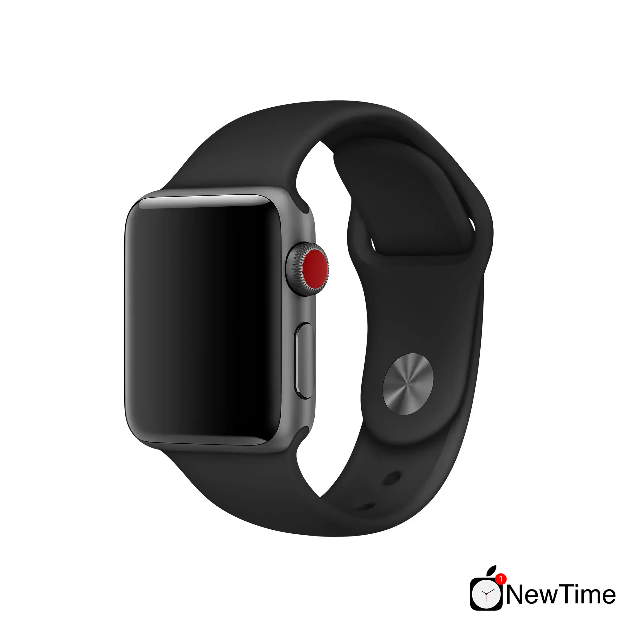 Ремешок Apple Black Sport Band (MTPL2, MJ4N2, MJ4Q2, MJ4G2, MU9L2) для Apple Watch 44/45/46/49mm
