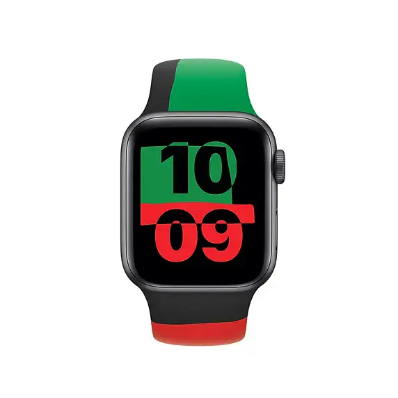 Ремешок Apple Black Unity Sport Band (MJ4W3) для Apple Watch 44/45/46/49mm