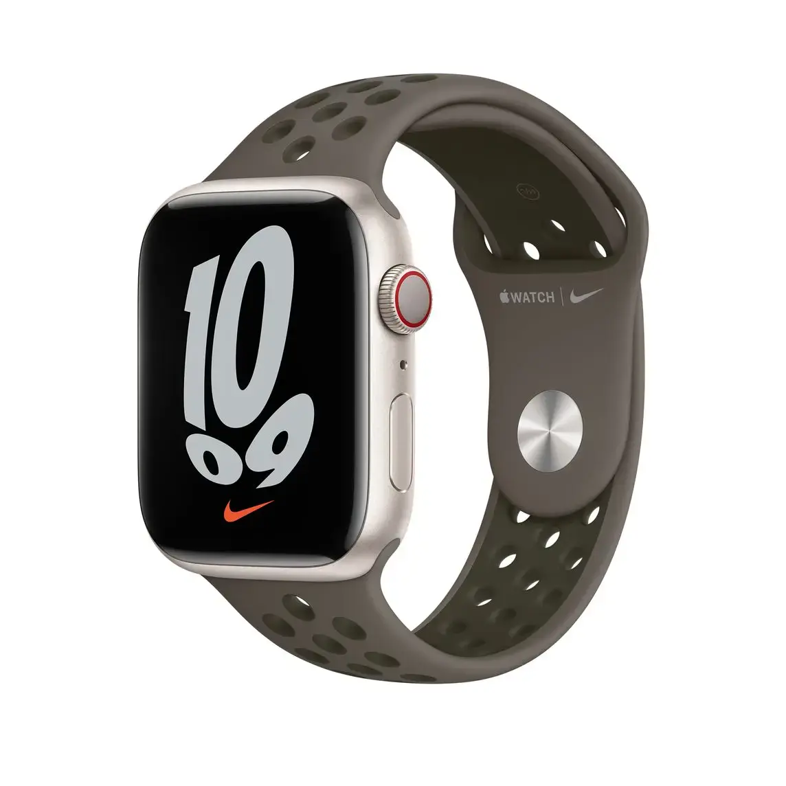 Ремешок Apple Olive Gray/Cargo Khaki Nike Sport Band для Apple Watch 38/40/41/42mm (ML873)