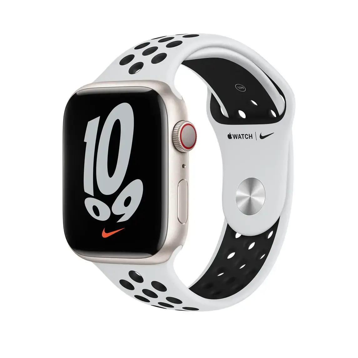 Ремінець Apple Pure Platinum/Black Nike Sport Band для Apple Watch 38/40/41/42mm (ML843)