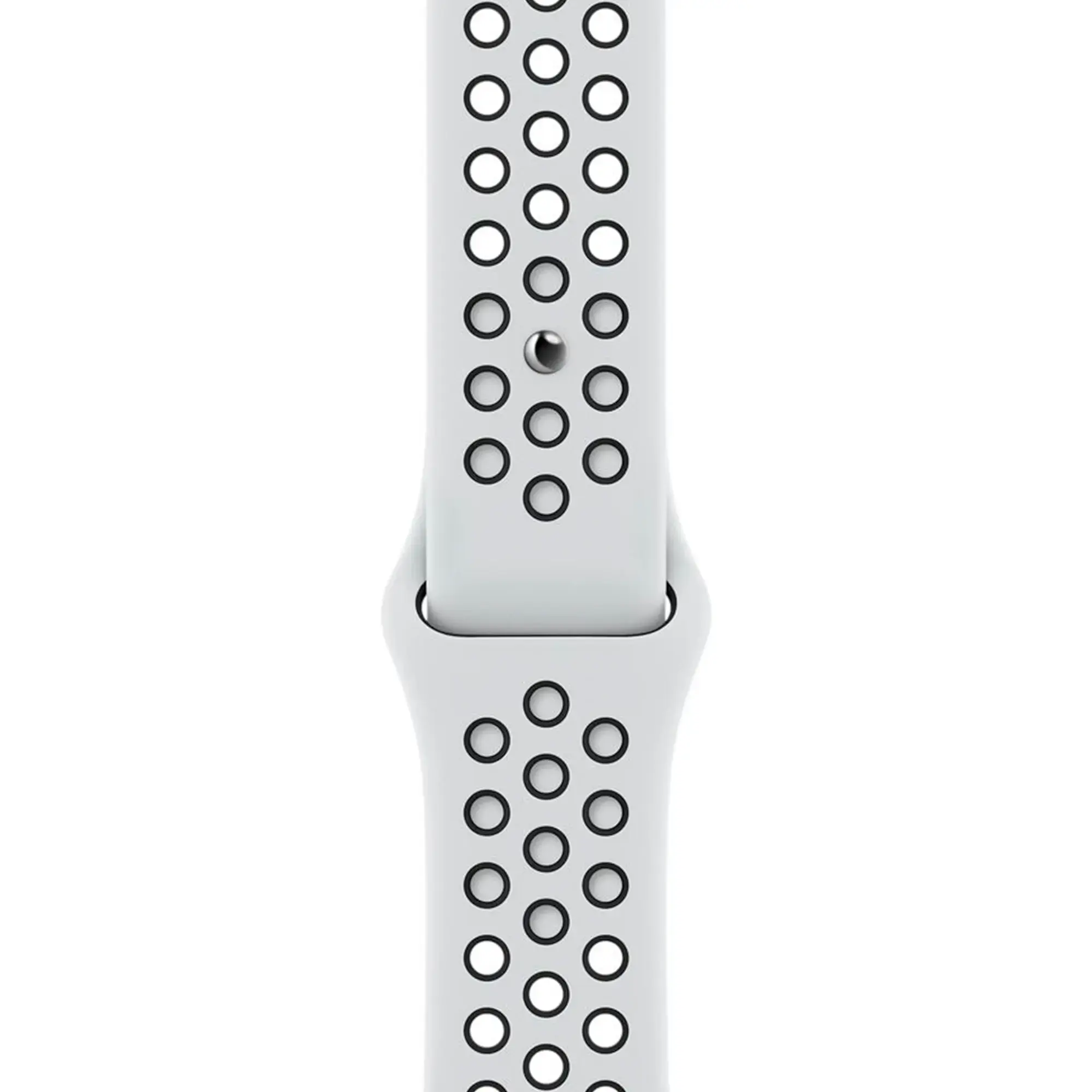 Ремінець Apple Pure Platinum/Black Nike Sport Band для Apple Watch 38/40/41/42mm (ML843)