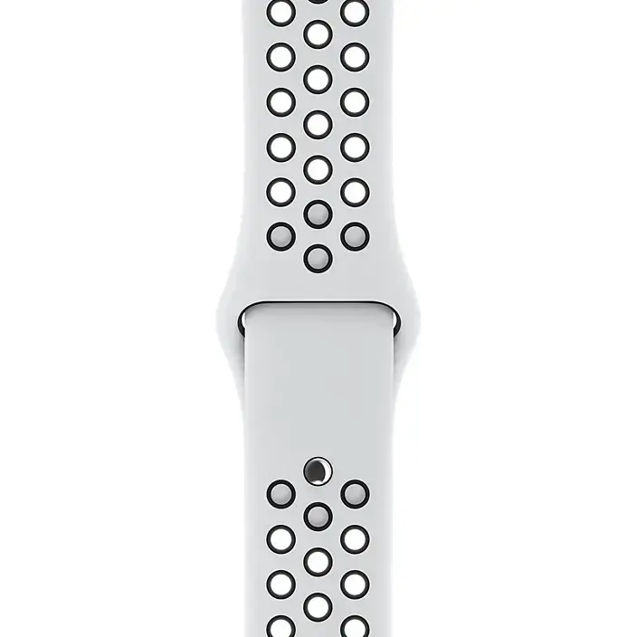 Ремешок Apple Pure Platinum/Black Nike Sport Band (MQWQ2, MX8F2) для Apple Watch 44/45/46/49mm