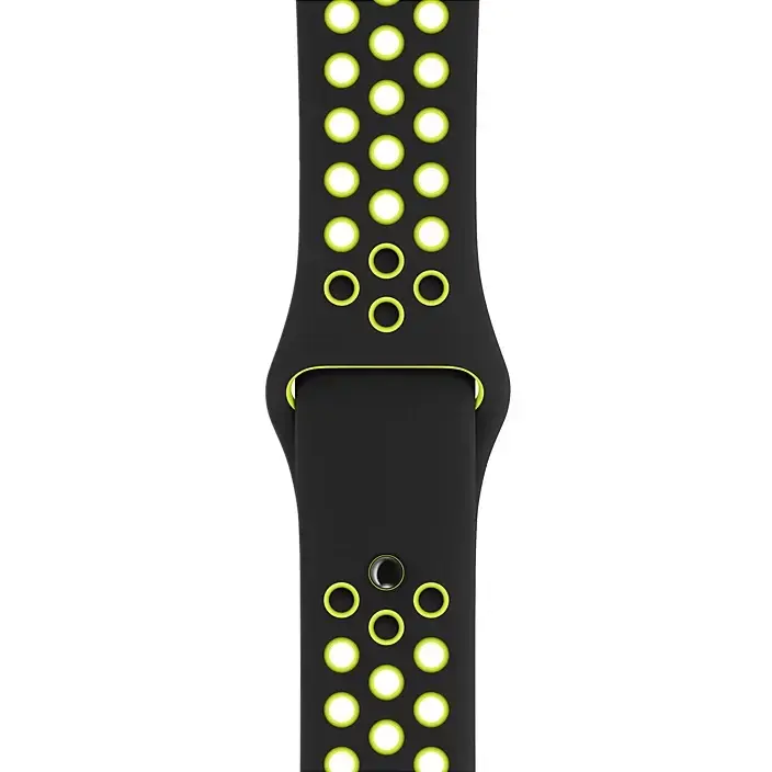 Ремешок Apple Black/Volt Nike Sport Band (MTMW2, MQ2Q2) для Apple Watch 44/45/46/49mm