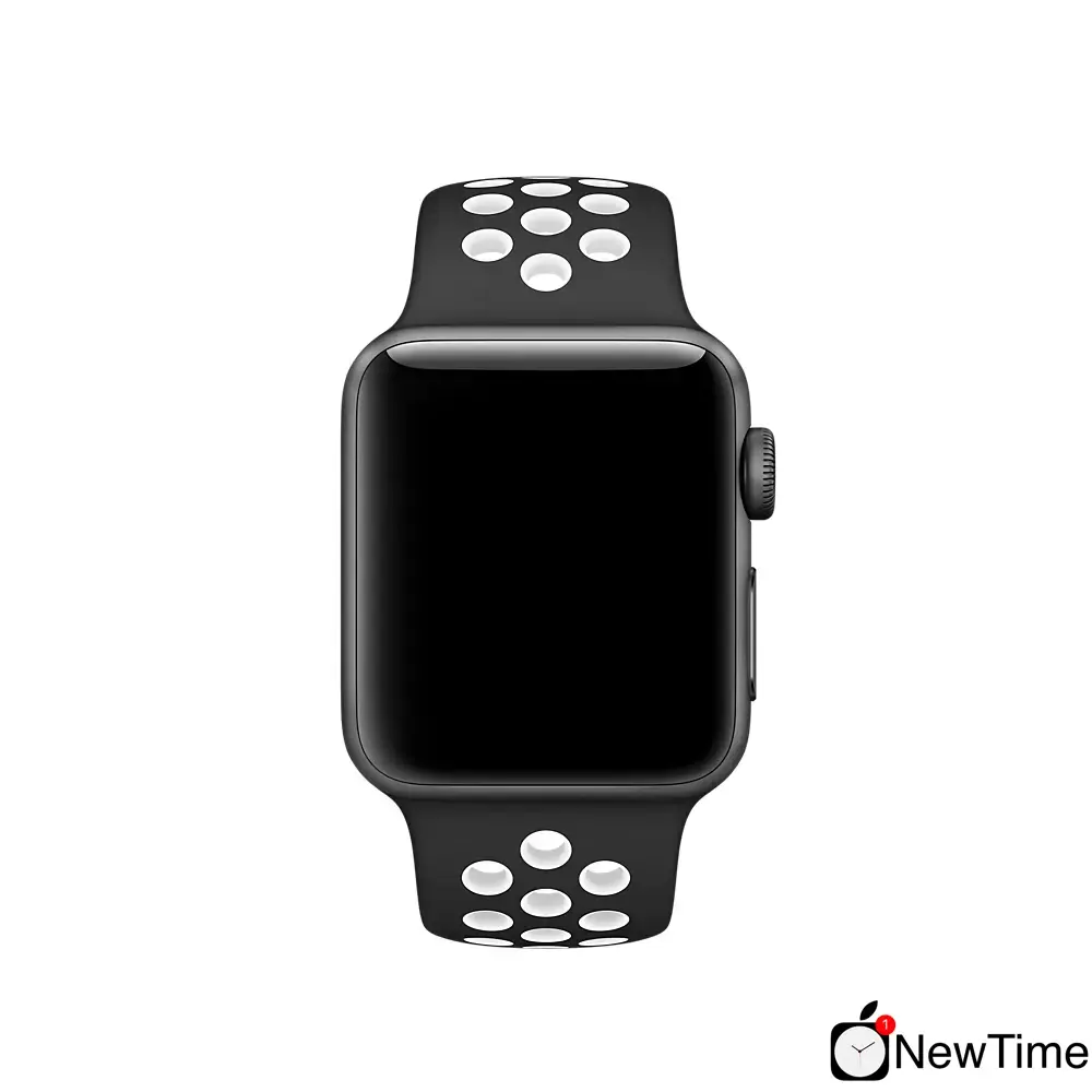 Ремешок Apple Black/White Nike Sport Band (MRHM2) для Apple Watch 44/45/46/49mm
