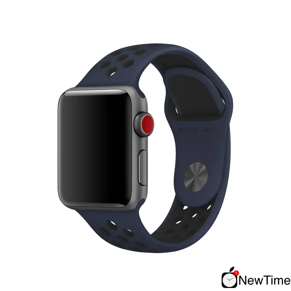 Ремінець Apple Obsidian / Black Nike Sport Band (MQ2X2) для Apple Watch 44/45/46/49mm