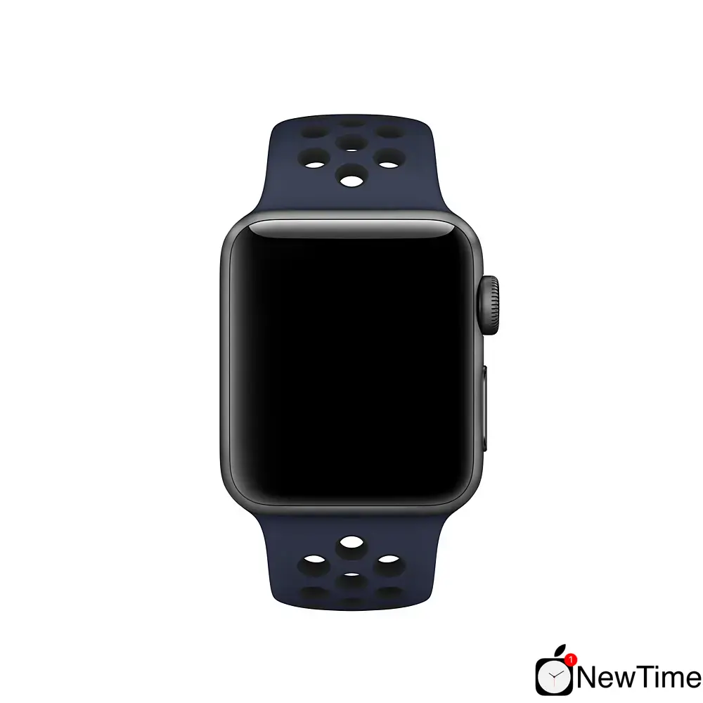 Ремінець Apple Obsidian / Black Nike Sport Band (MQ2X2) для Apple Watch 44/45/46/49mm