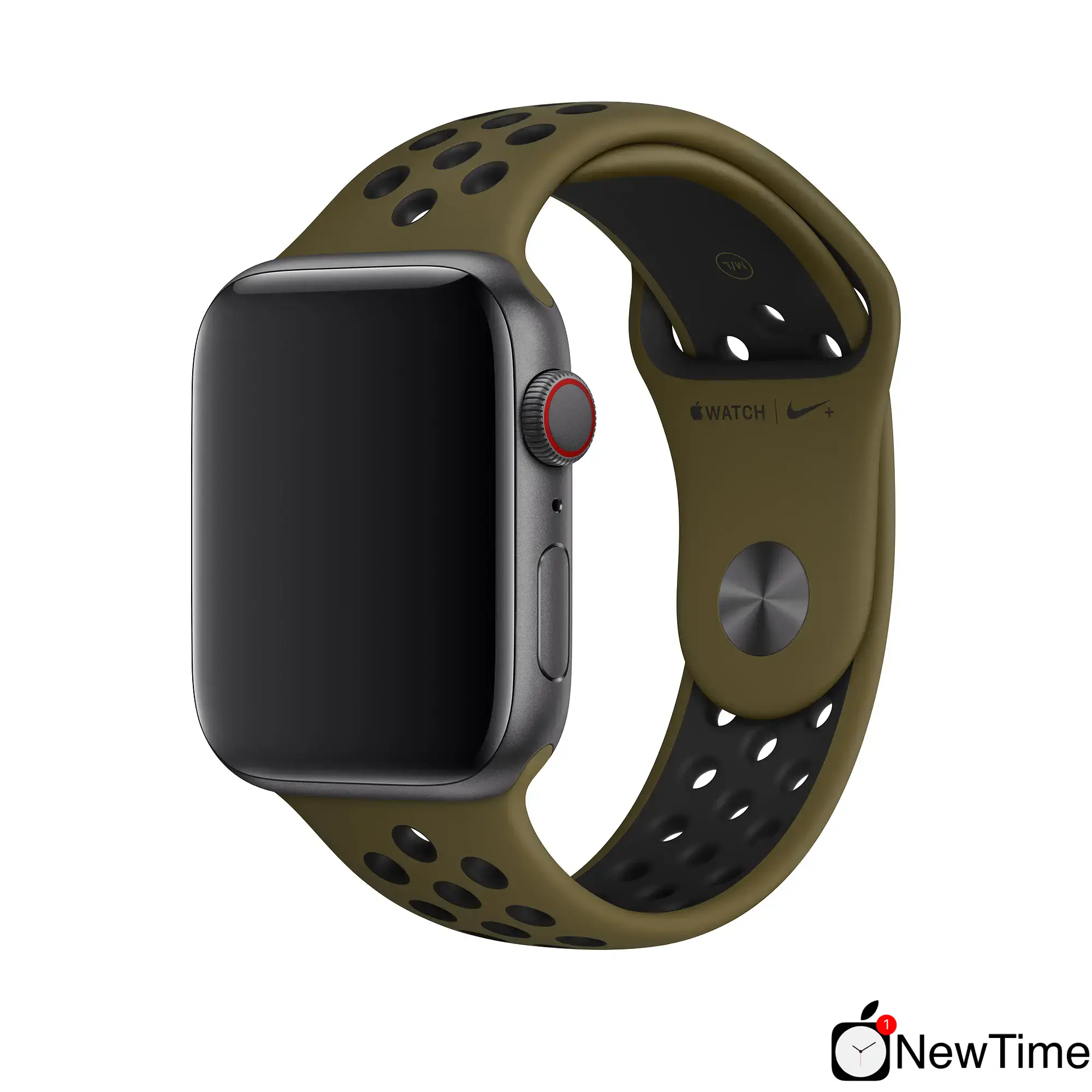 Ремешок Apple Olive Flak/Black Nike Sport Band (MTMV2) для Apple Watch 38/40/41/42mm