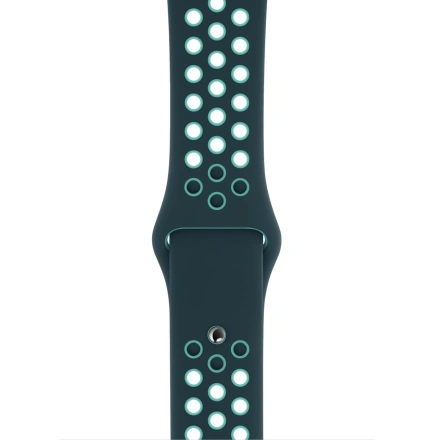 Ремешок Apple Midnight Turquoise/Aurora Green Nike Sport Band (MXQX2) для Apple Watch 38/40mm