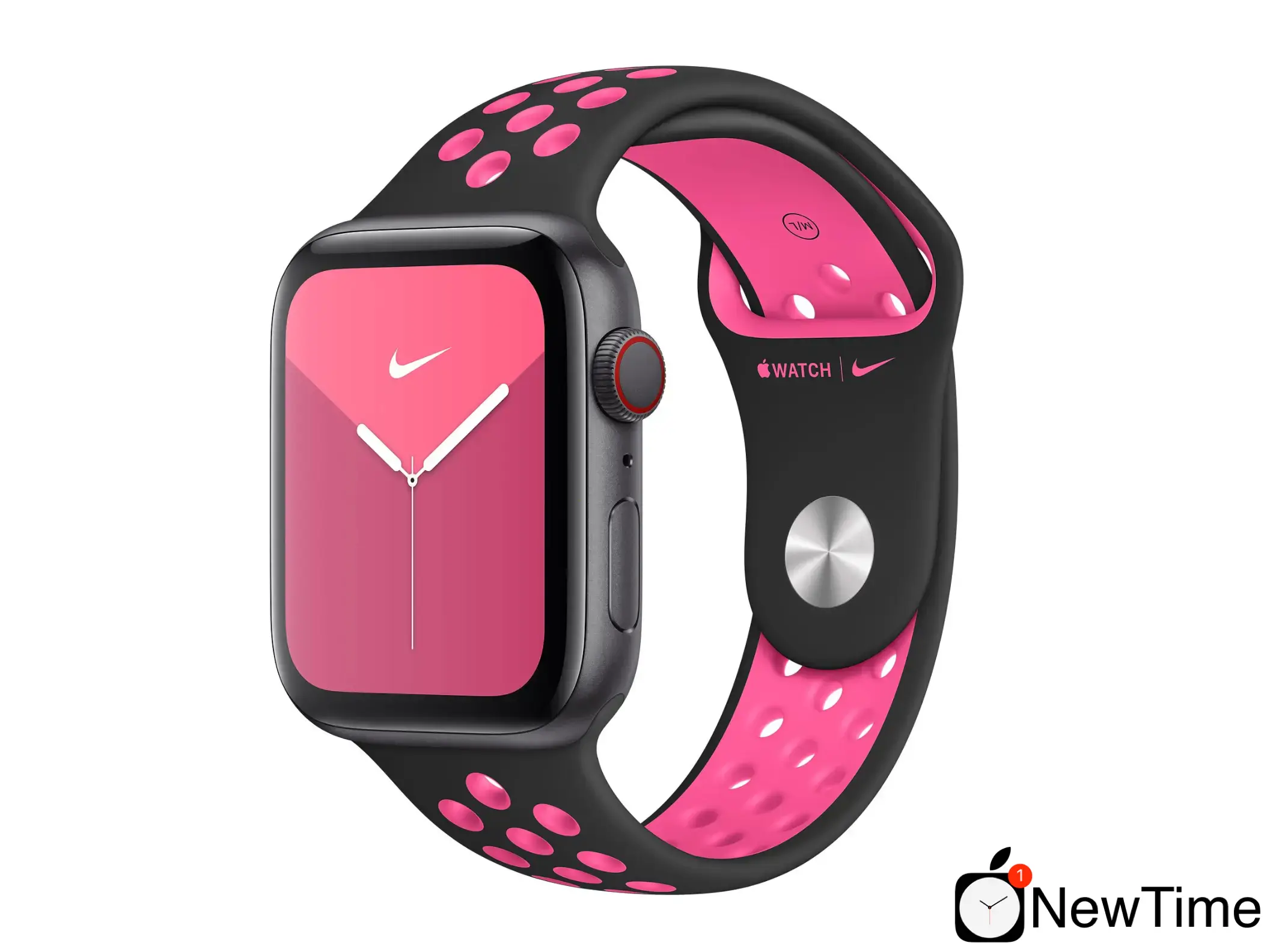 Ремешок Apple Blast Nike Sport Band (MWU72) для Apple Watch 38/40/41/42mm Black/Pink
