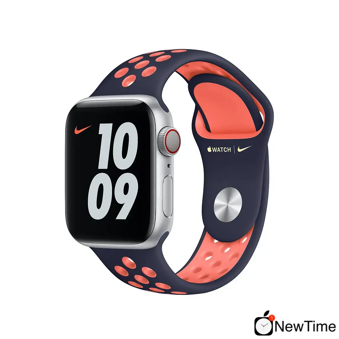 Ремешок Apple Blue Black/Bright Mango Nike Sport Band (MG3X3) для Apple Watch 44/45/46/49mm