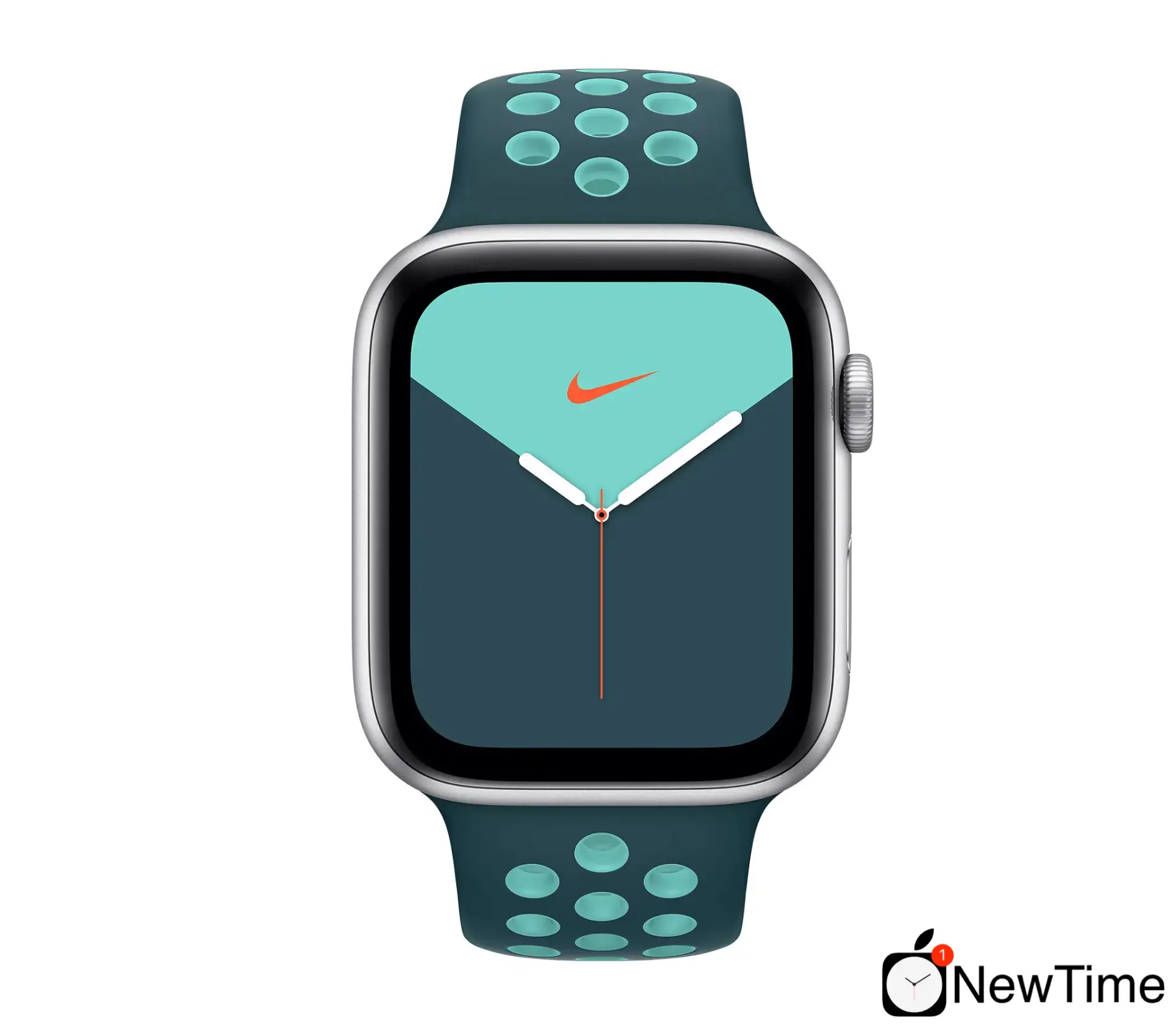 Ремешок Apple Midnight Turquoise/Aurora Green Nike Sport Band (MXR12) для Apple Watch 44/45/46/49mm