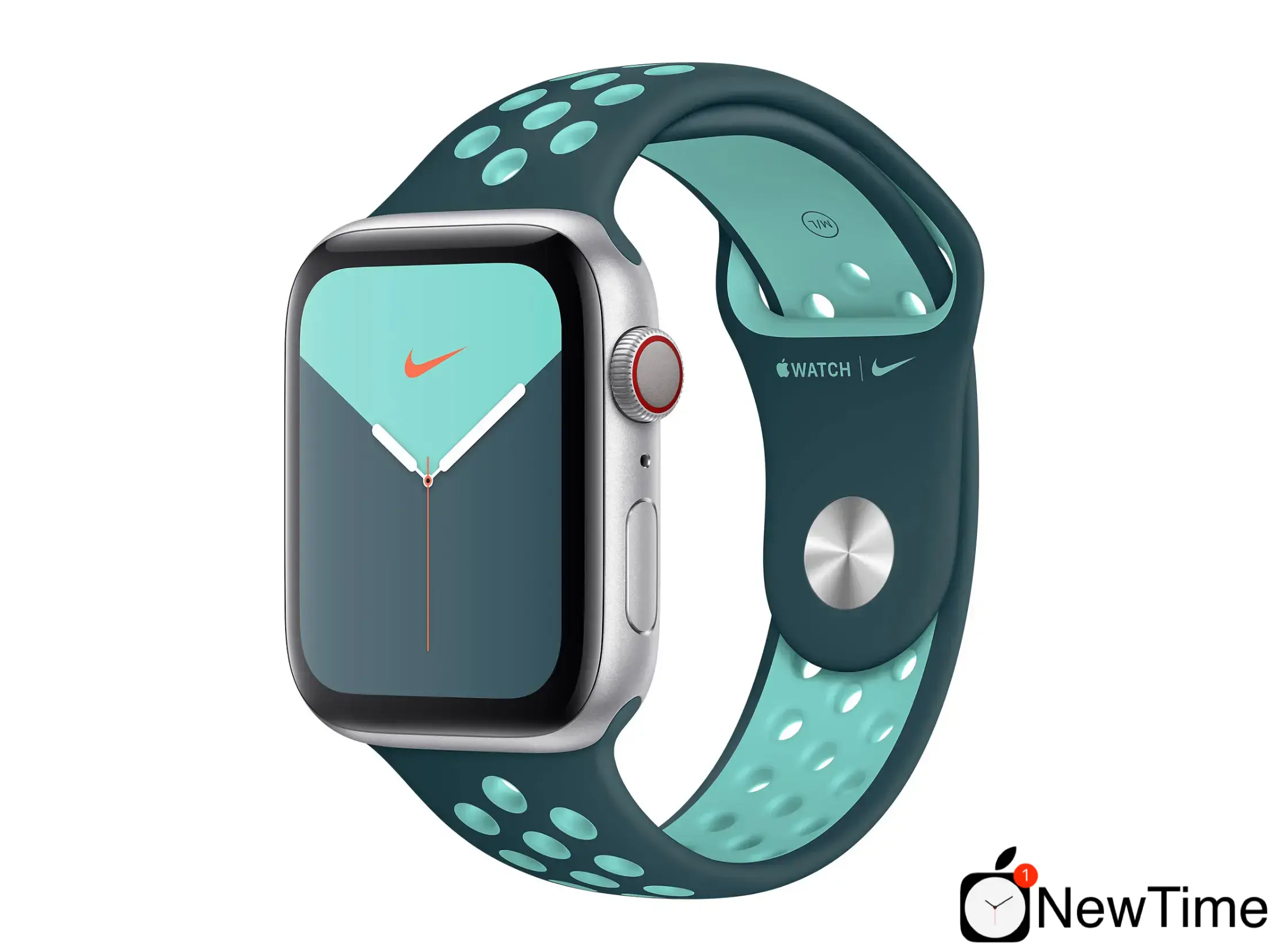 Ремешок Apple Midnight Turquoise/Aurora Green Nike Sport Band (MXQX2) для Apple Watch 38/40/41/42mm