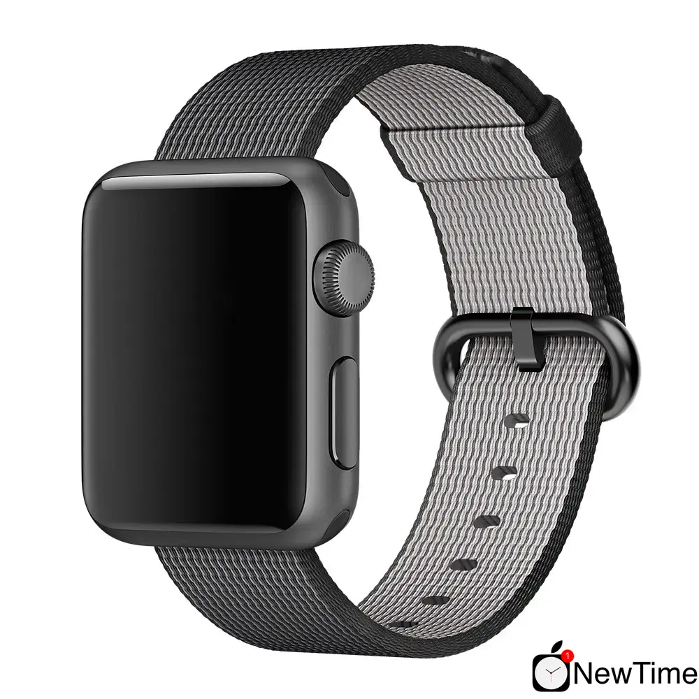 Ремешок Apple Black Woven Nylon Band (MM9Y2) для Apple Watch 44/45/46/49mm