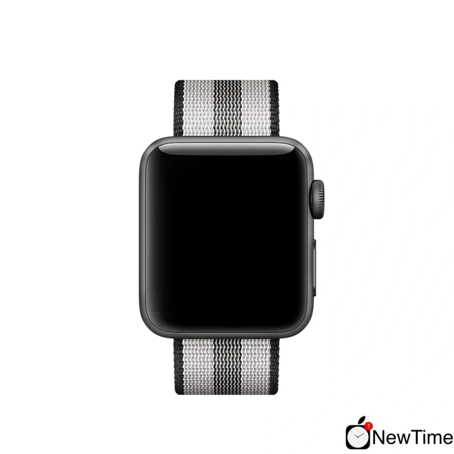 Ремінець Apple Black Stripe Woven Nylon Band (MQVG2) для Apple Watch 38/40/41/42mm