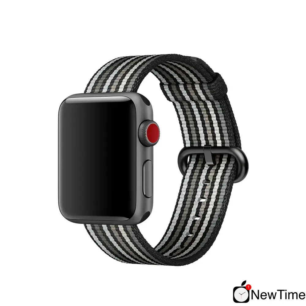 Ремешок Apple Black Stripe Woven Nylon Band (MRHC2) для Apple Watch 38/40/41/42mm