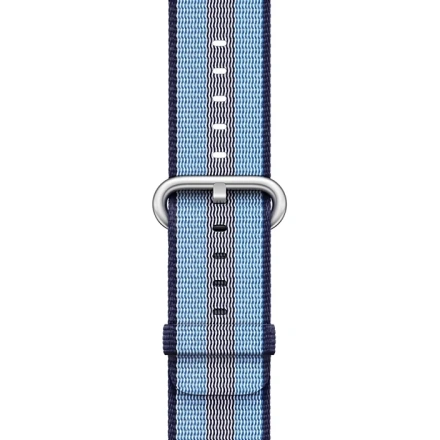 Ремінець Apple Midnight Blue Stripe Woven Nylon Band (MQVU2) для Apple Watch 42/44mm