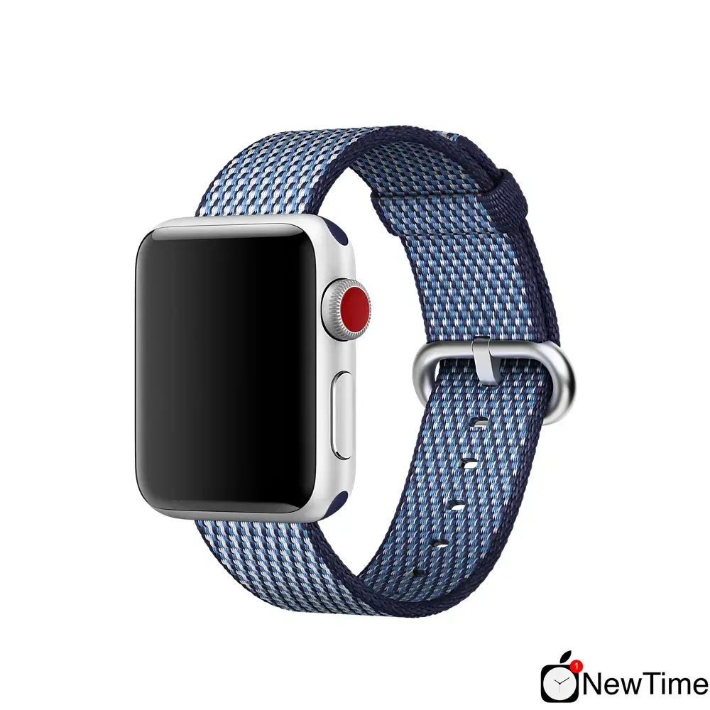 Ремінець Apple Midnight Blue Check Woven Nylon (MQVM2) для Apple Watch 44/45/46/49mm
