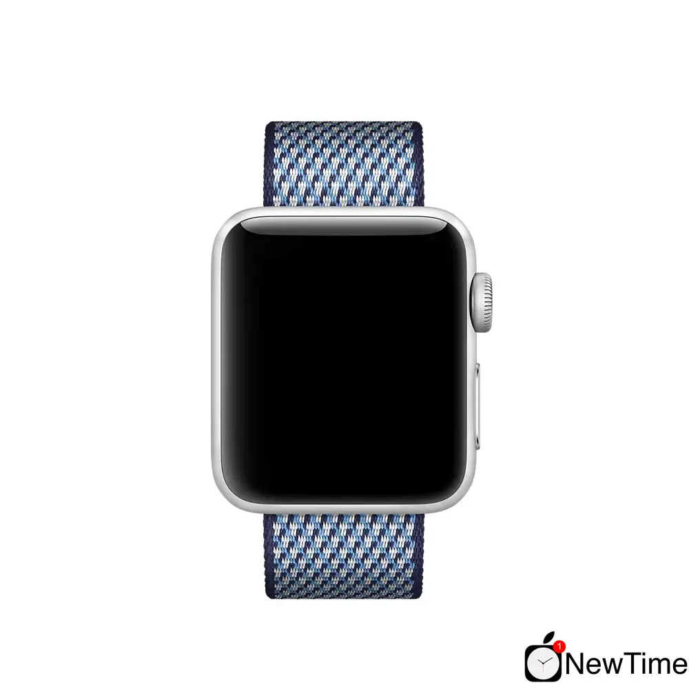 Ремінець Apple Midnight Blue Check Woven Nylon (MQVM2) для Apple Watch 44/45/46/49mm