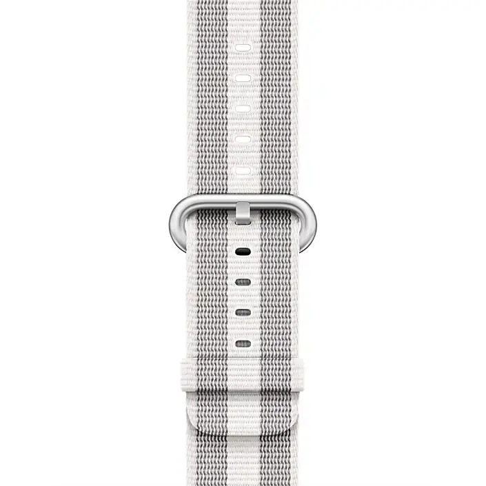 Ремешок Apple White Stripe Woven Nylon Band (MQVT2) для Apple Watch 44/45/46/49mm