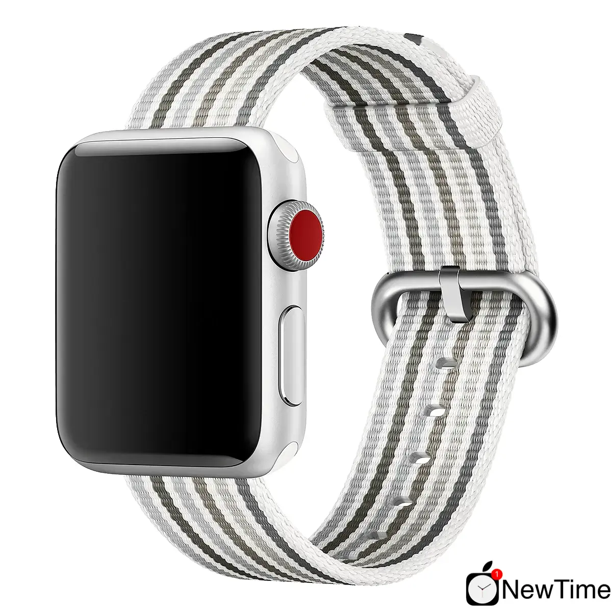 Ремінець Gray Stripe Woven Nylon Band (MRH92) для Apple Watch 38/40/41/42mm