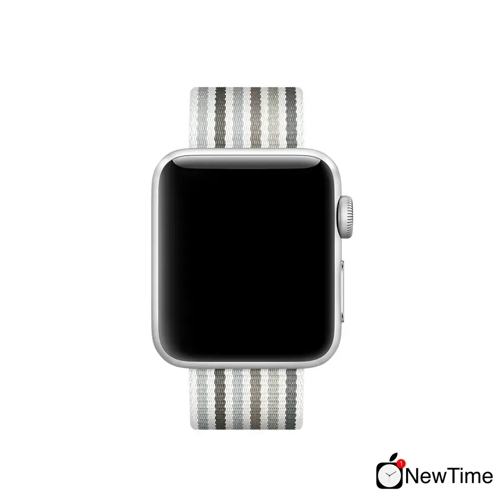 Ремінець Gray Stripe Woven Nylon Band (MRH92) для Apple Watch 38/40/41/42mm