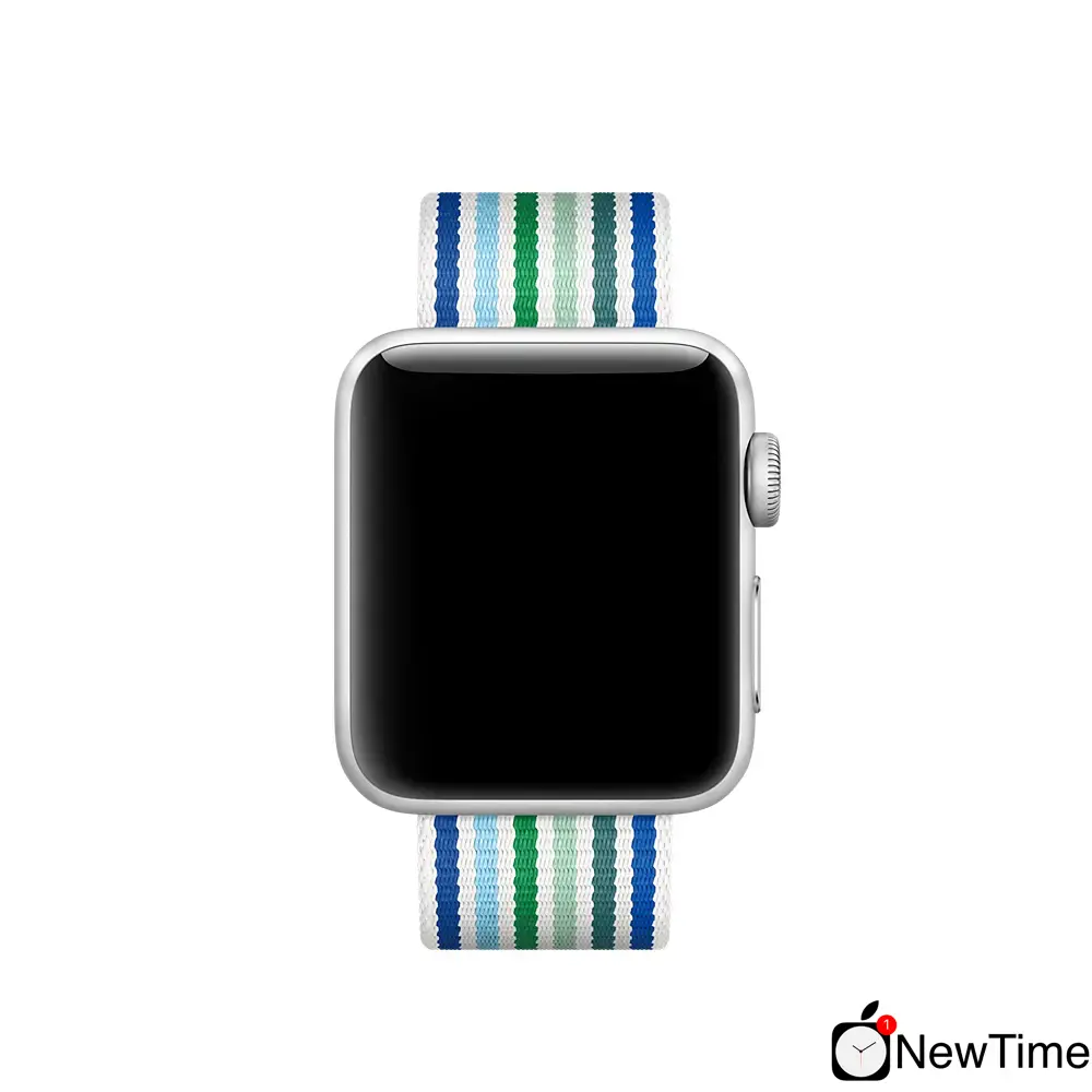 Ремінець Apple Blue Stripe Woven Nylon Band (MRHA2) для Apple Watch 38/40/41/42mm