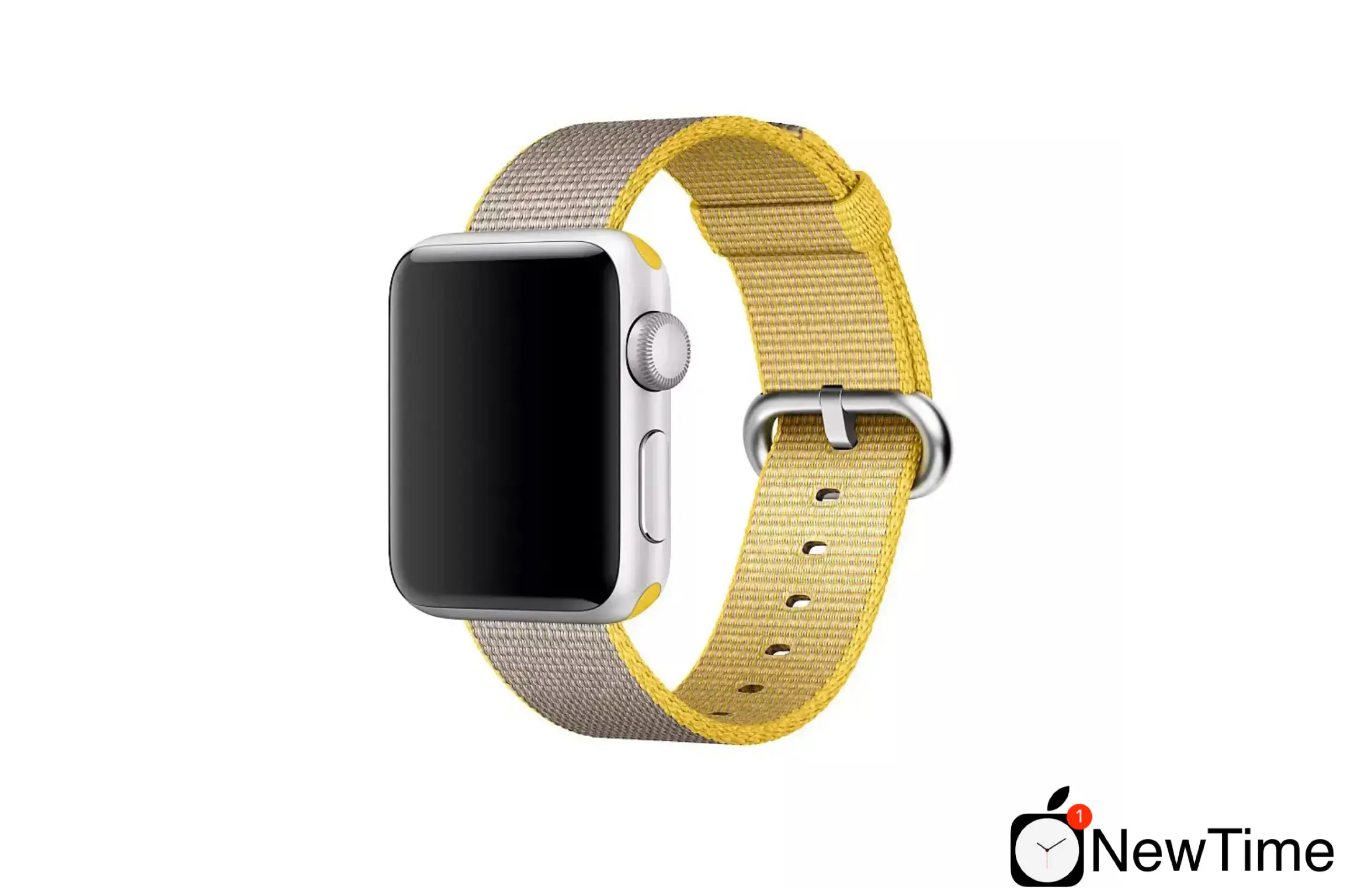 Ремінець Apple Yellow / Light Gray Woven Nylon Band (MNK72) для Apple Watch 38/40/41/42mm