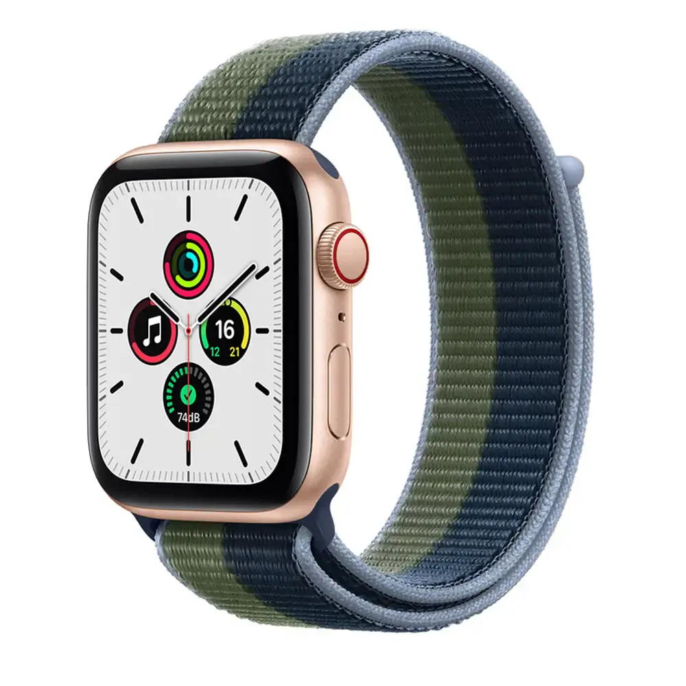 Ремінець Apple Abyss Blue/Moss Green Sport Loop для Apple Watch 44/45/46/49mm (ML313)