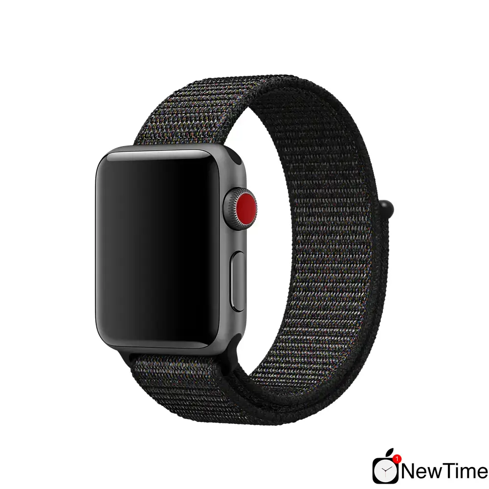 Ремінець Apple Black Sport Loop Extra Large (MTM82) для Apple Watch 44/45/46/49mm