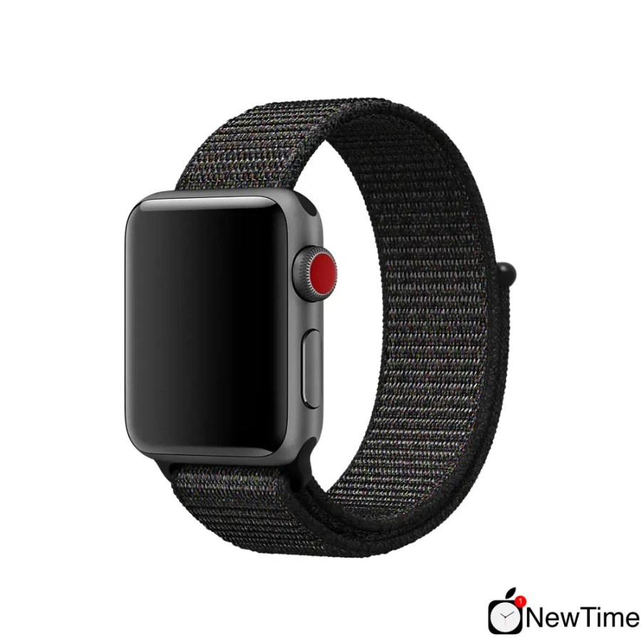 Ремешок Apple Black Sport Loop (MQVX2, MTLT2) для Apple Watch 38/40/41/42mm