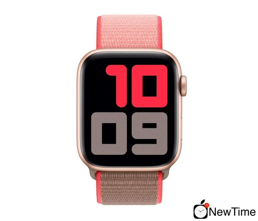 Ремінець Apple Neon Pink Sport Loop (MXMU2) для Apple Watch 44/45/46/49mm