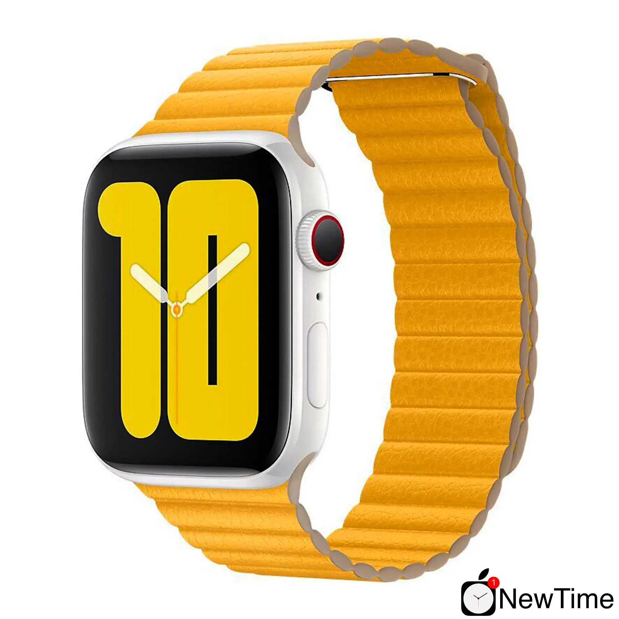 Ремінець Apple Meyer Lemon Leather Loop - Medium (MXAD2) для Apple Watch 44/45/46/49mm