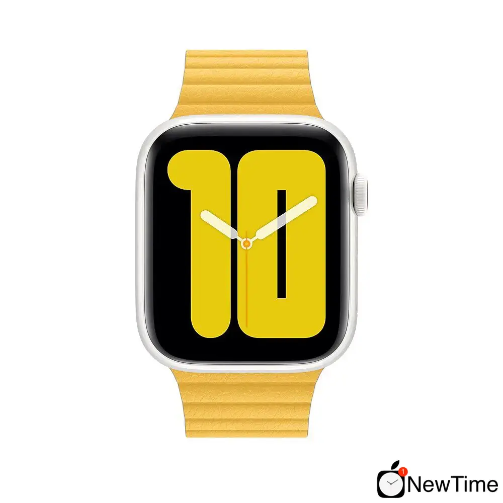 Ремінець Apple Meyer Lemon Leather Loop - Medium (MXAD2) для Apple Watch 44/45/46/49mm