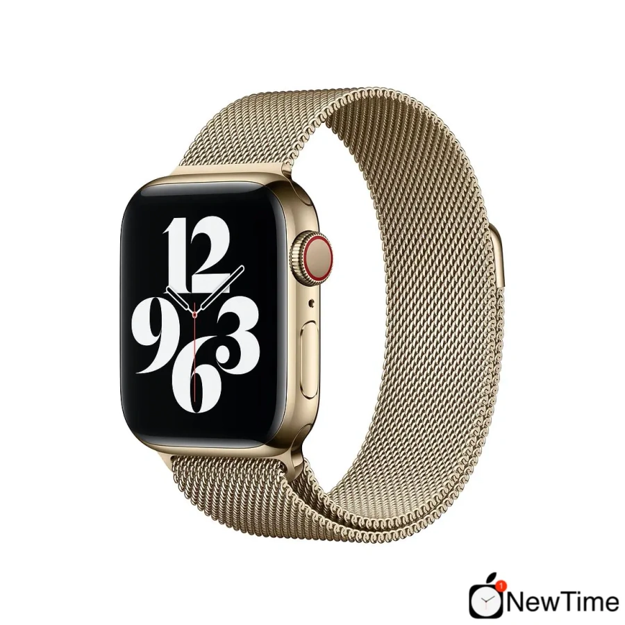 Ремінець Apple Gold Milanese Loop для Apple Watch 44/45/46/49mm (MYAP2)