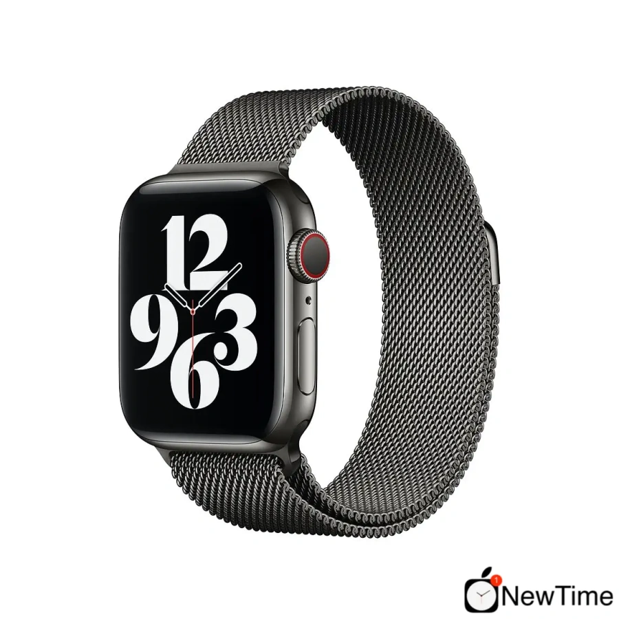 Ремінець Apple Milanese Loop Graphite для Apple Watch 44/45/46/49mm (MYAQ2)