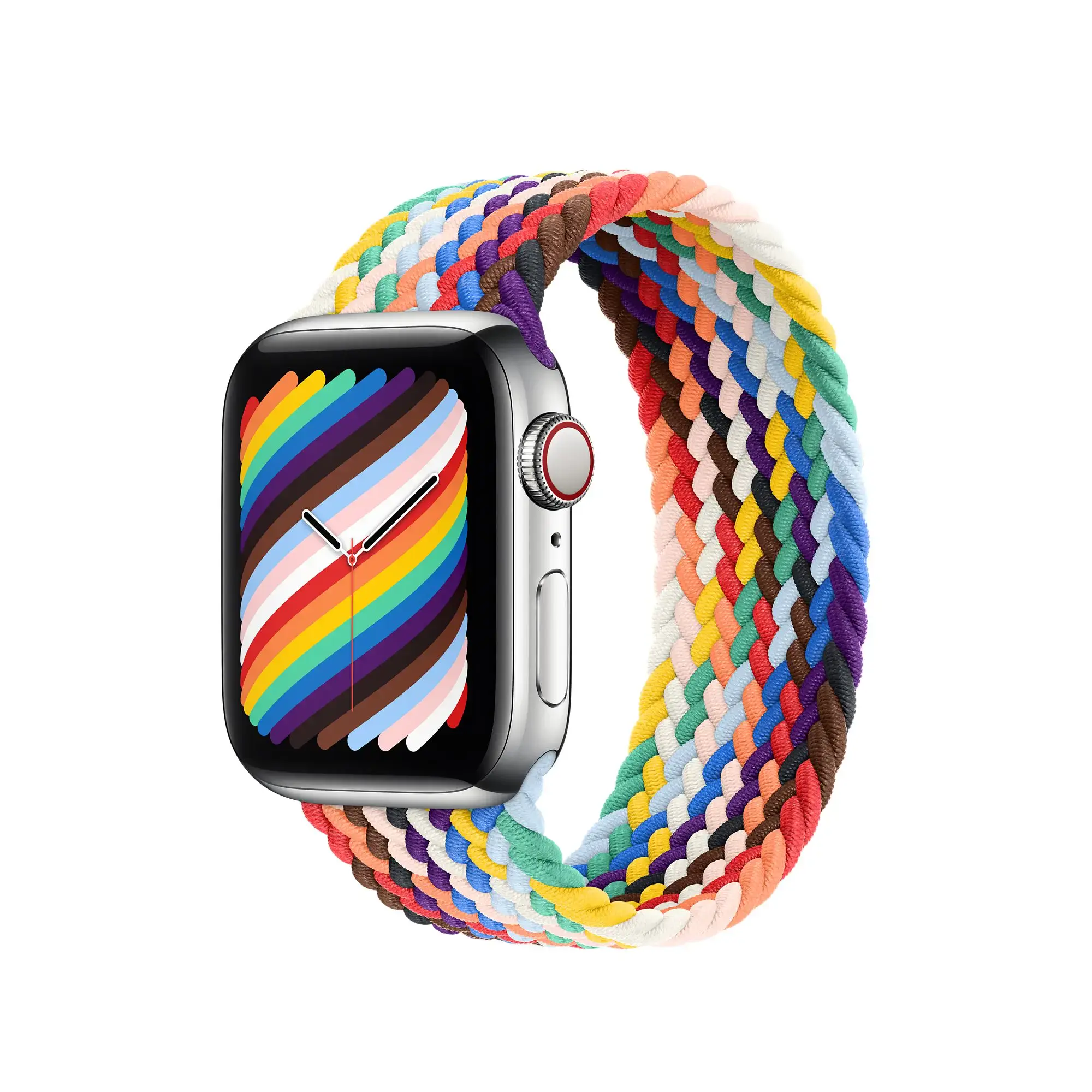 Ремешок Apple Pride Edition Braided Solo Loop - Size 7 для Apple Watch 38/40/41/42mm (MJX63)