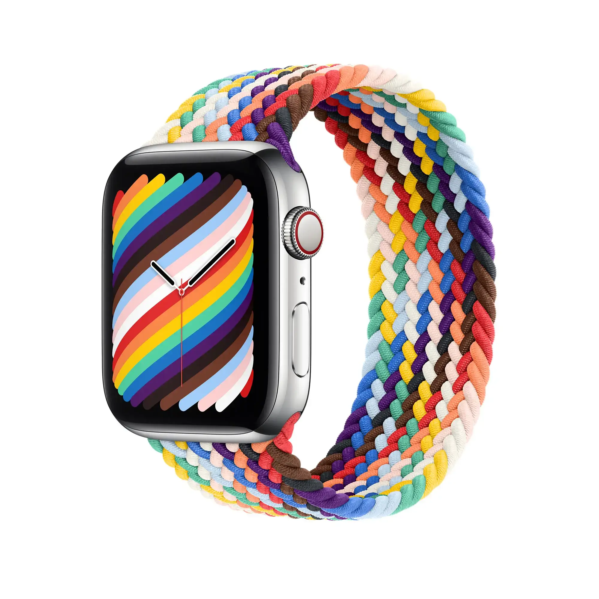 Ремешок Apple Pride Edition Braided Solo Loop - Size 12 для Apple Watch 44/45/46/49mm (MJXJ3)
