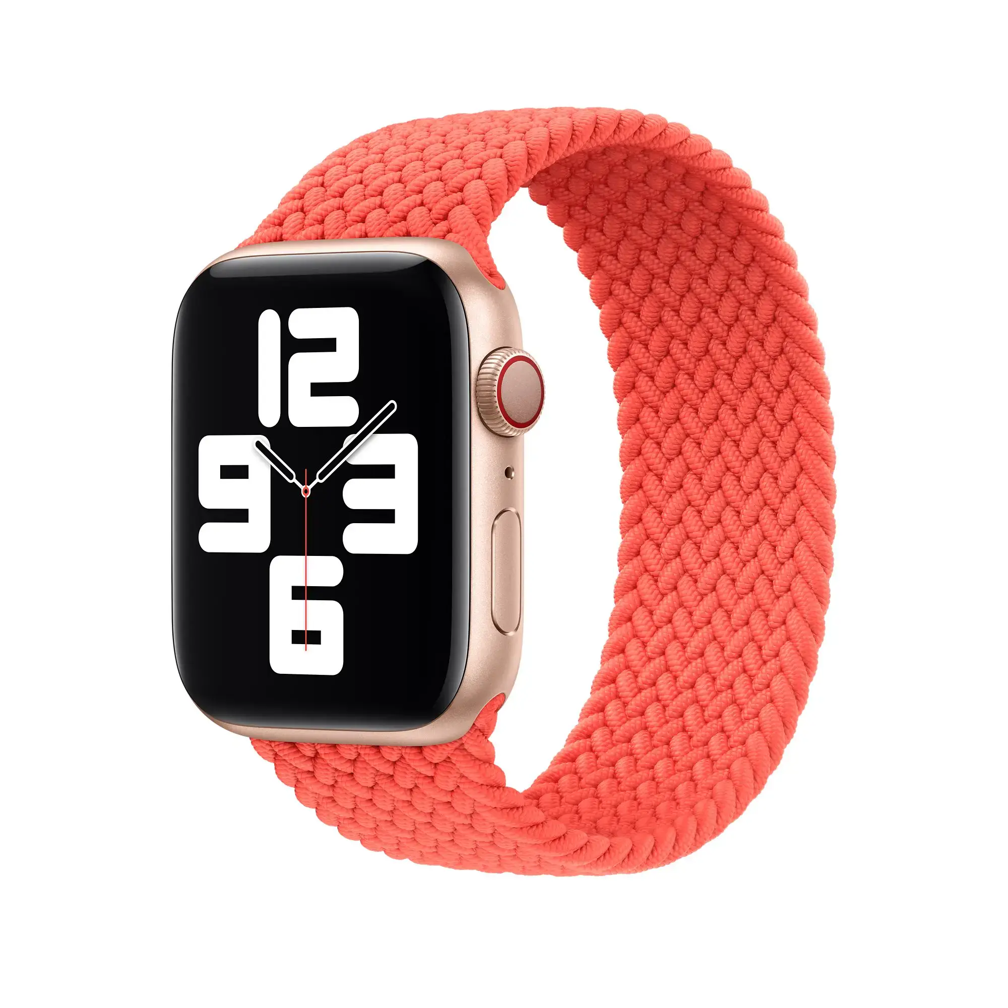 Ремешок Apple Electric Orange Braided Solo Loop - Size 2 для Apple Watch 38/40/41/42mm (MJJ73)