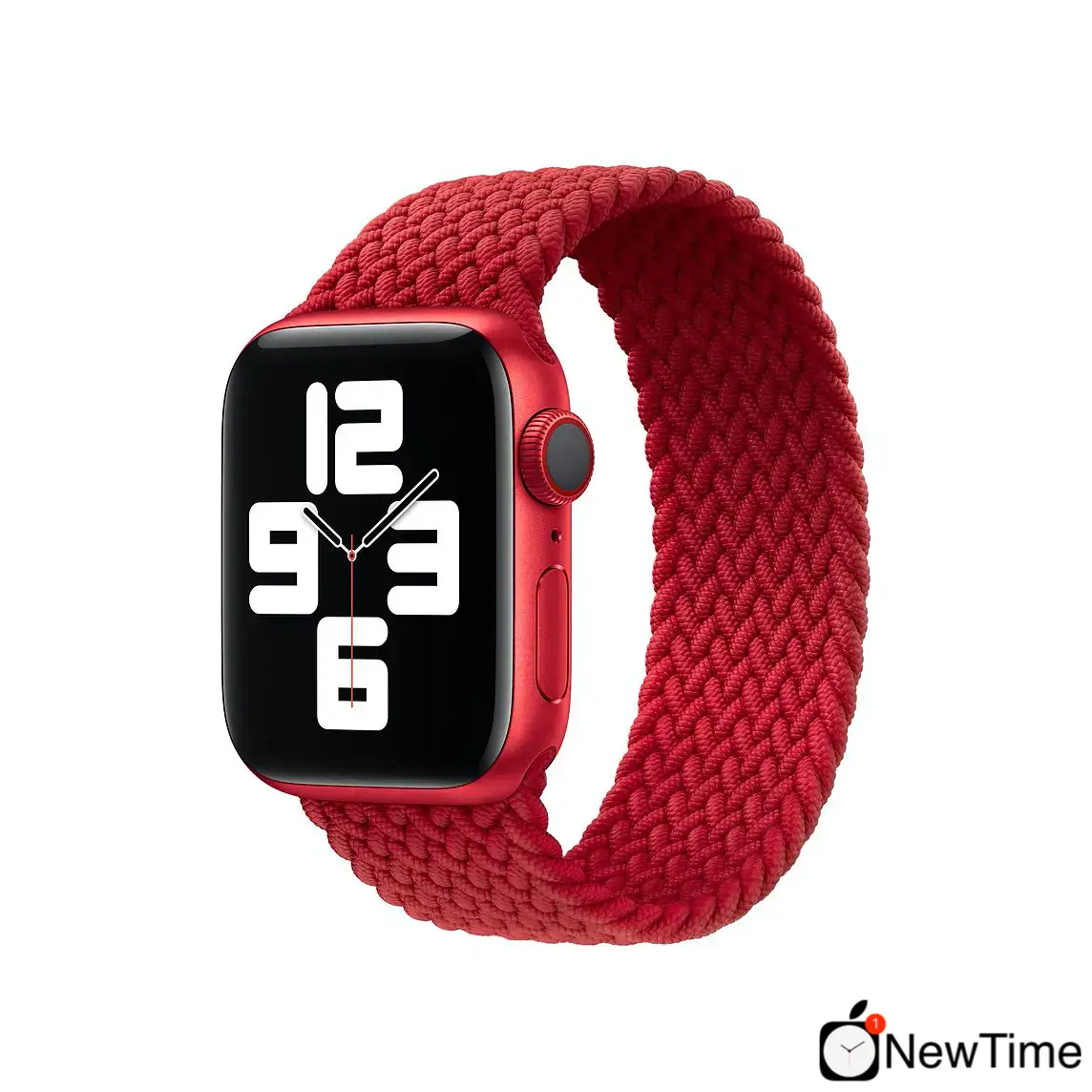 Ремінець Apple Product Red Braided Solo Loop - Size 8 для Apple Watch 44/45/46/49mm (MY912)