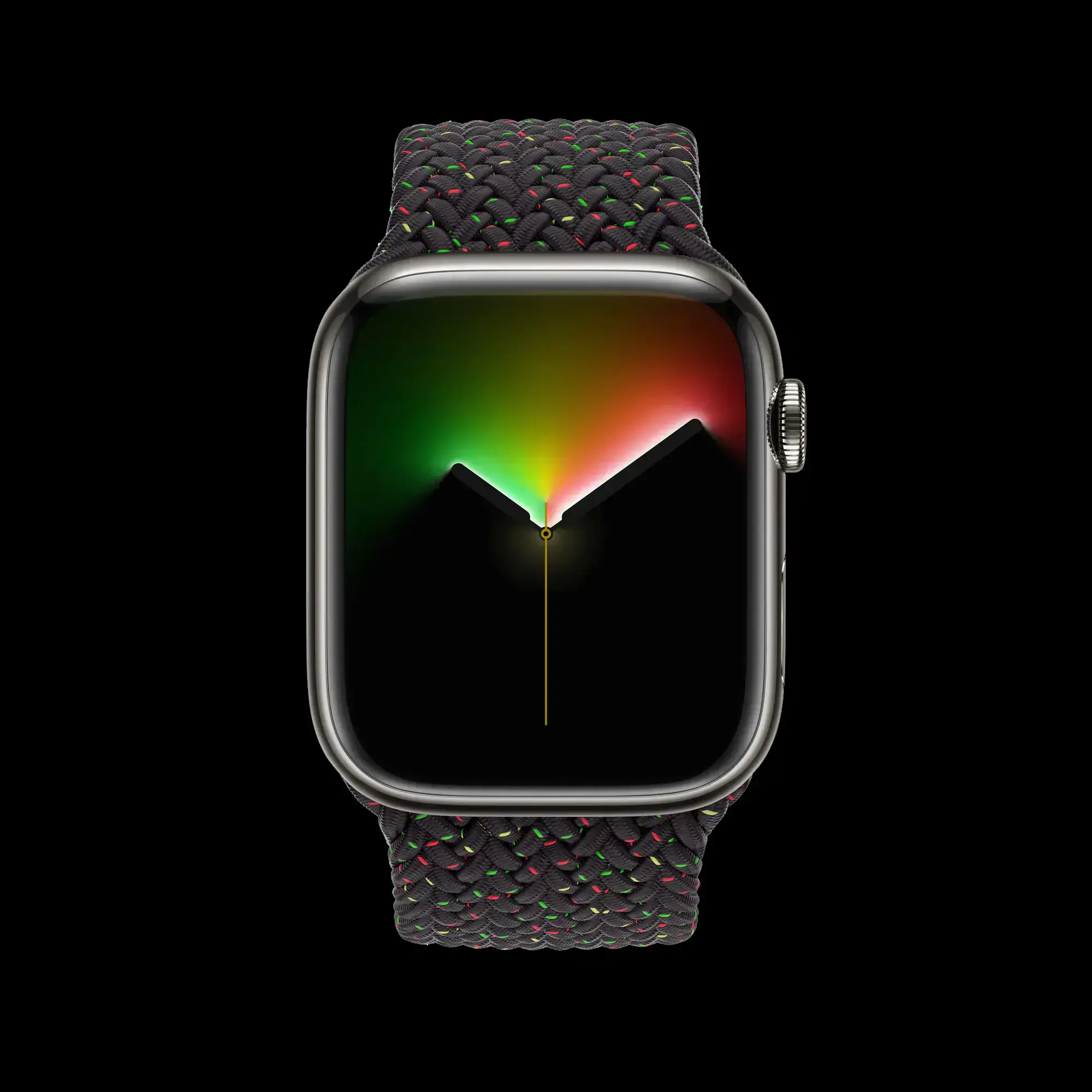 Ремешок Apple Black Unity Braided Solo Loop - Size 3 для Apple Watch 38/40/41/42mm (MMWC3)