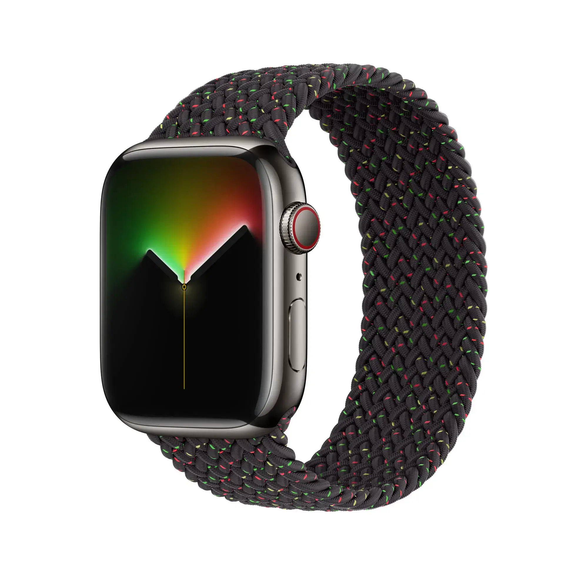 Ремешок Apple Black Unity Braided Solo Loop - Size 3 для Apple Watch 38/40/41/42mm (MMWC3)