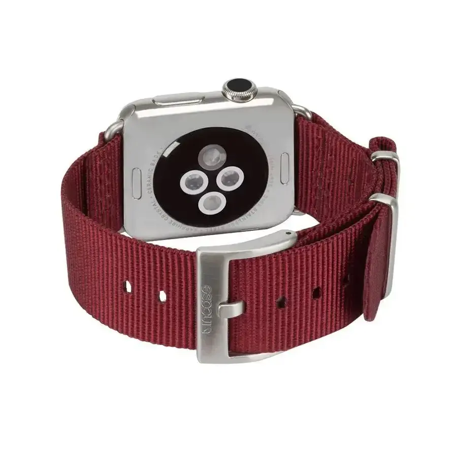 Ремешок Incase Nylon Nato Band for Apple Watch 44/45/46/49mm - Deep Red (INAW10014-DRD)
