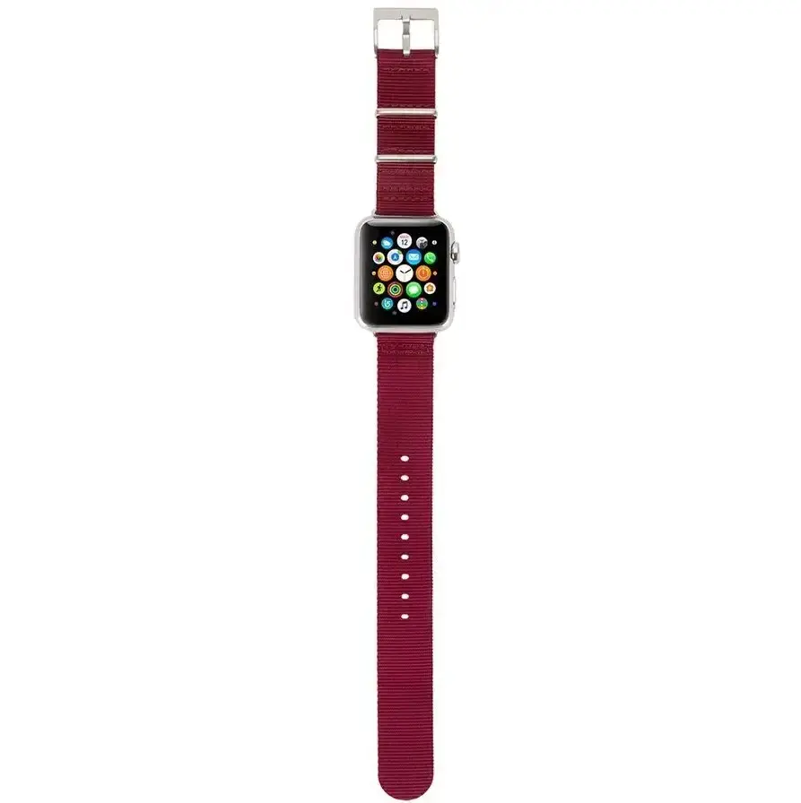 Ремешок Incase Nylon Nato Band for Apple Watch 44/45/46/49mm - Deep Red (INAW10014-DRD)