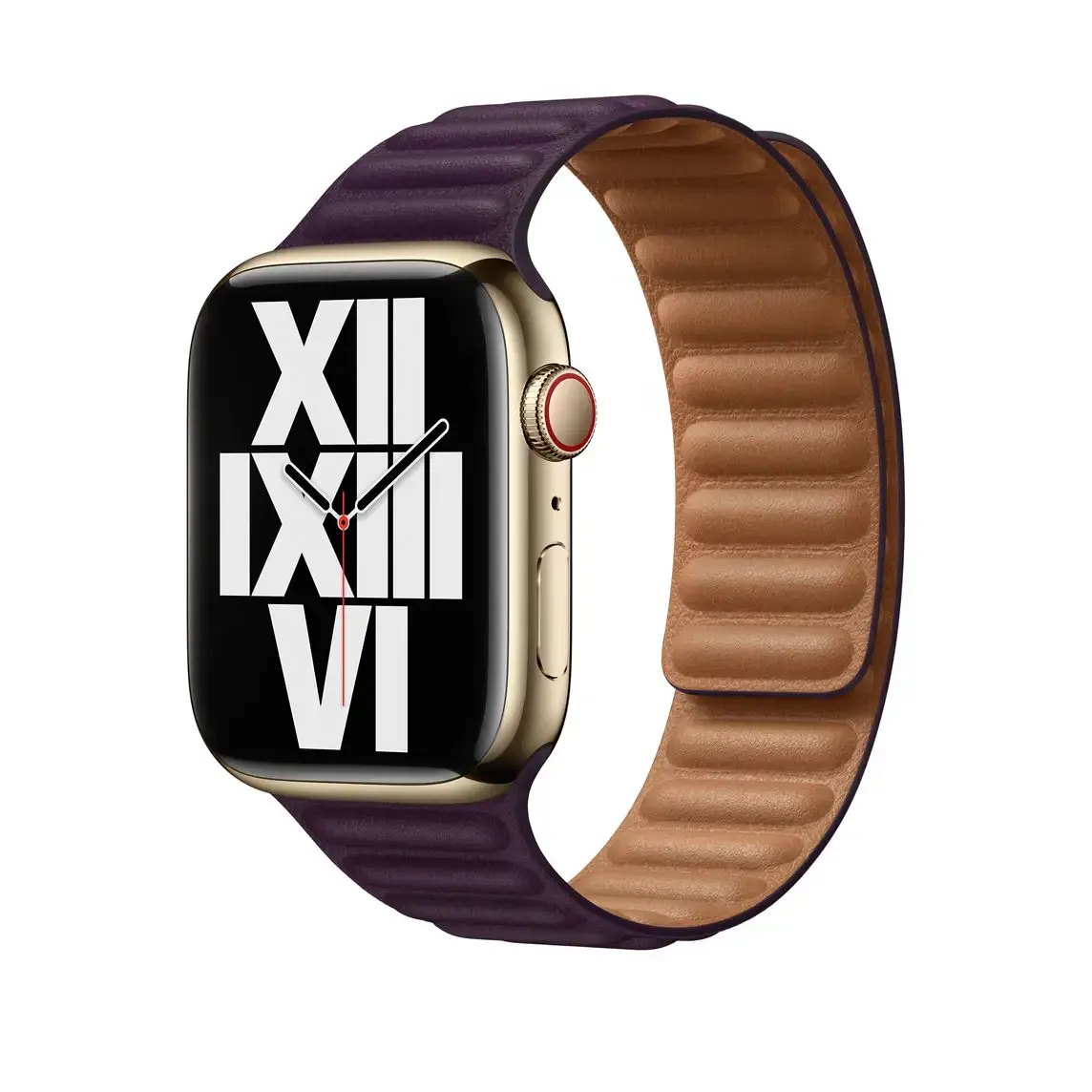 Ремешок Apple Dark Cherry Leather Link S/M (ML7M3) для Apple Watch 38/40/41/42mm