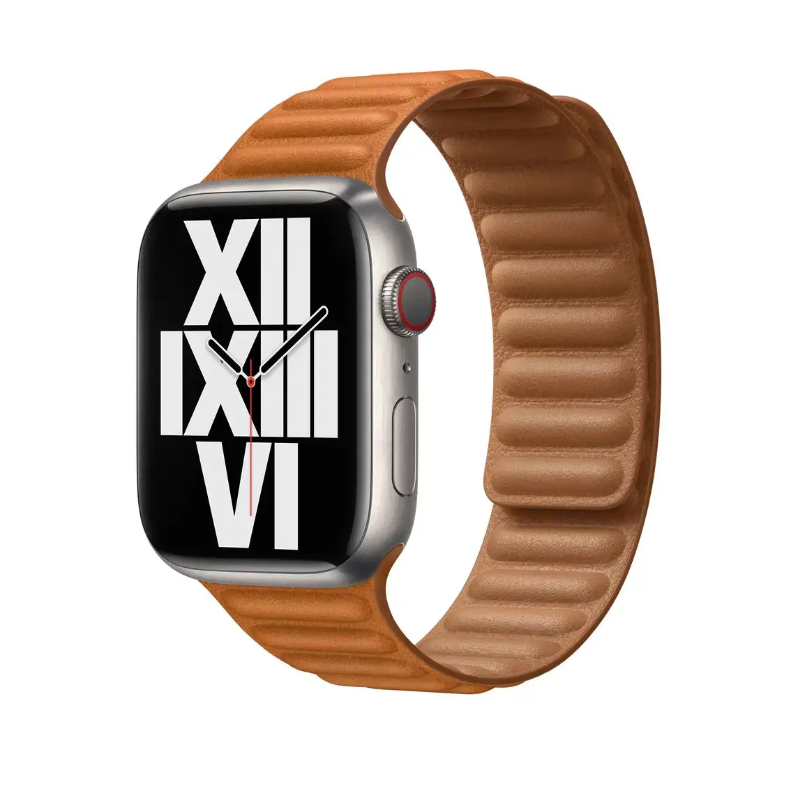 Ремешок Apple Golden Brown Leather Link M/L (ML7L3) для Apple Watch 38/40/41/42mm