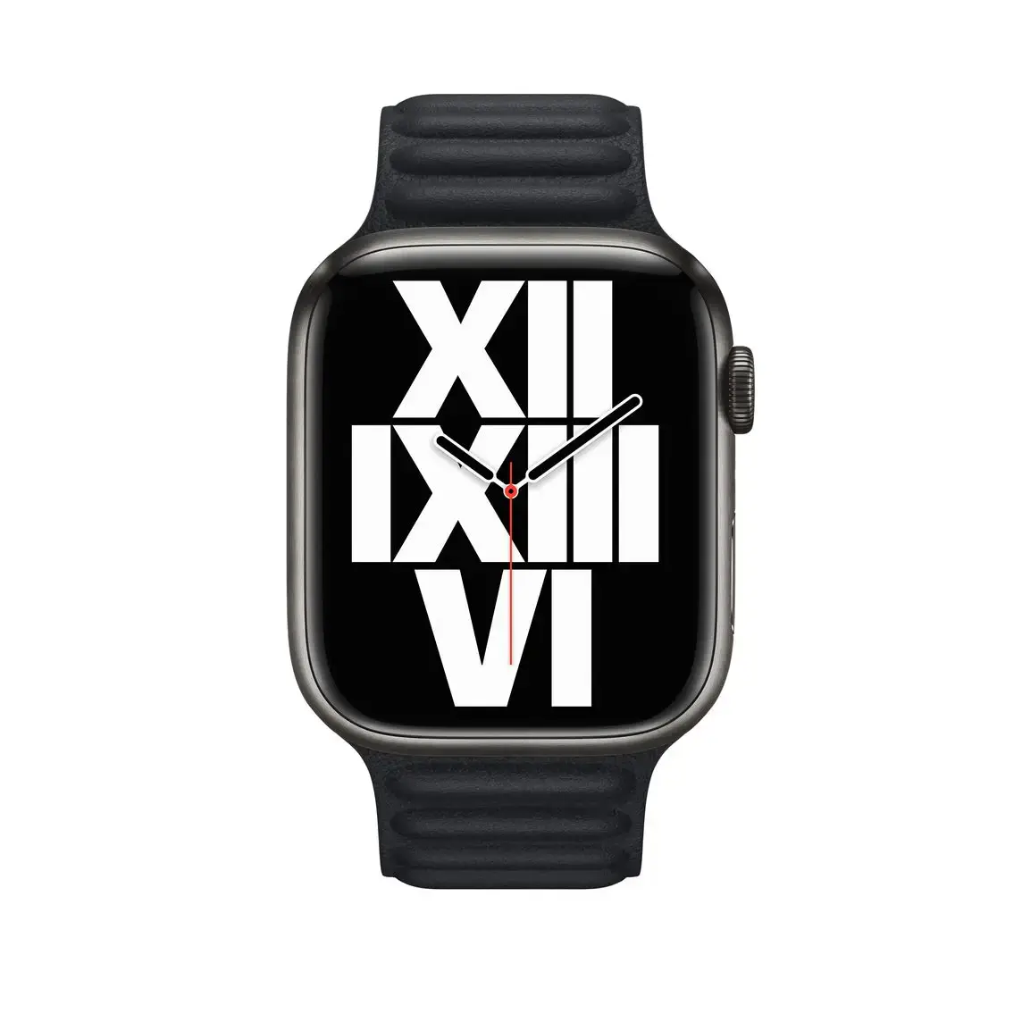 Ремешок Apple Midnight Leather Link M/L (ML823) для Apple Watch 44/45/46/49mm