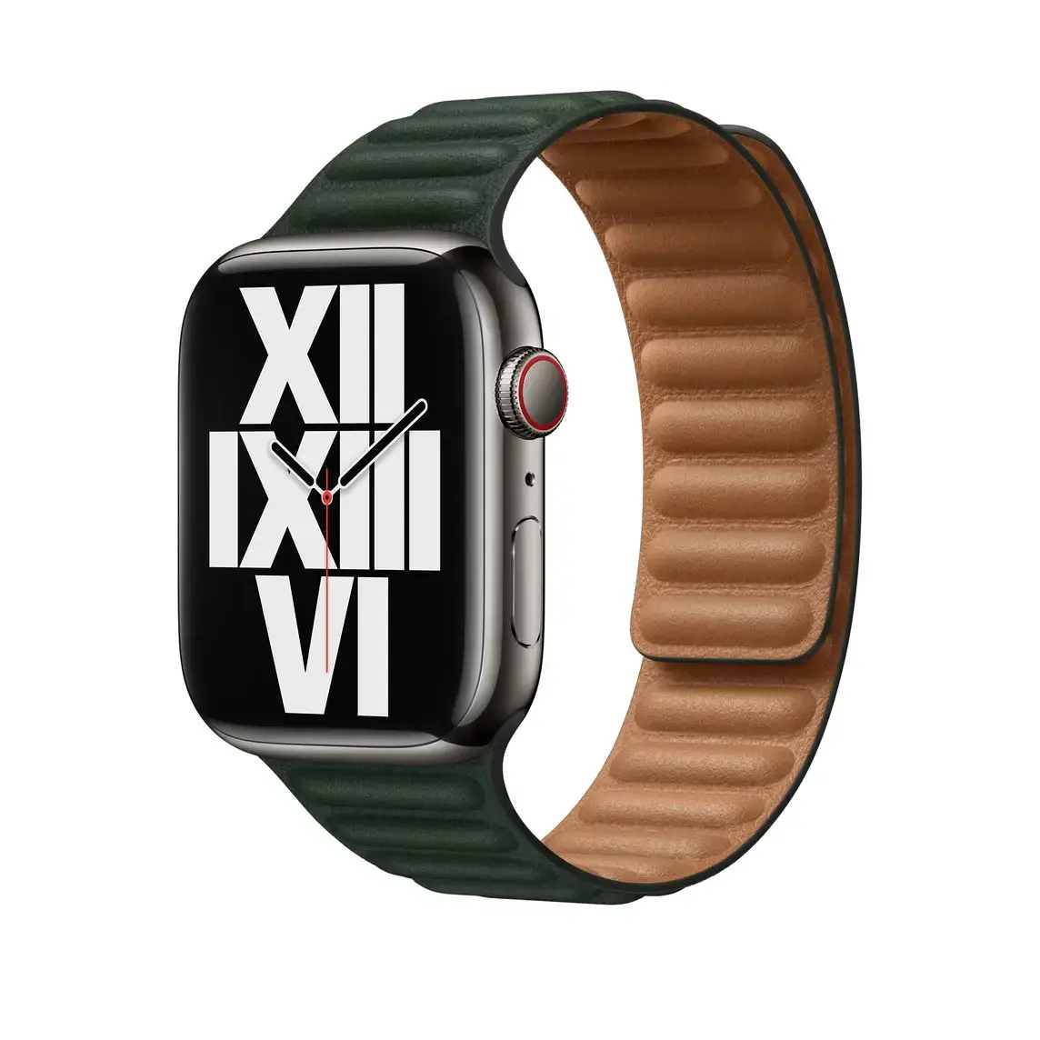 Ремешок Apple Sequoia Green Leather Link M/L (ML7Q3) для Apple Watch 38/40/41/42mm