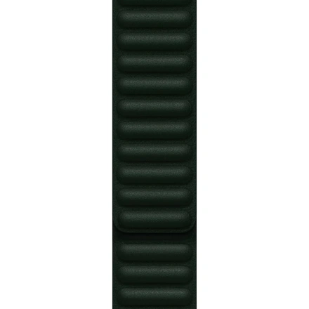 Ремінець Apple Sequoia Green Leather Link S/M (ML7Y3) для Apple Watch 44/45mm