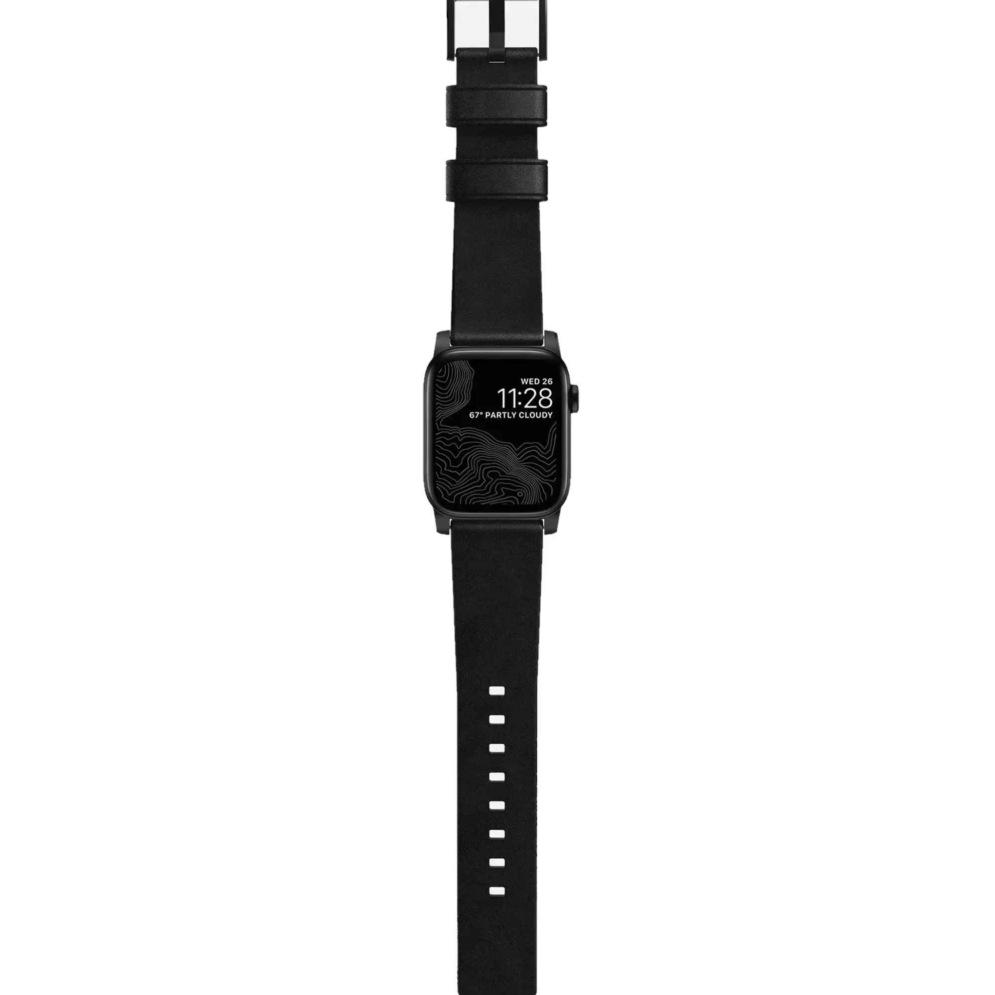 Ремешок Nomad Modern Strap Black/Black for Apple Watch 44/45/46/49mm (NM1A41BM00)