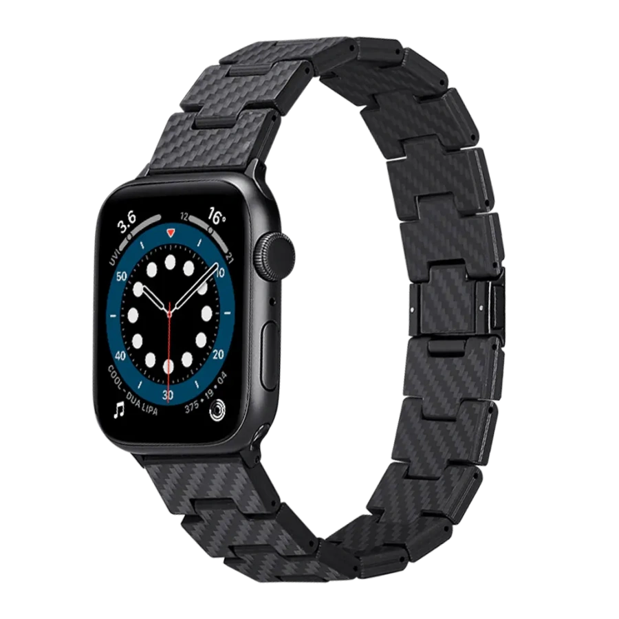 Ремінець Pitaka Retro-Black Carbon Fiber Band for Apple Watch 44/45/46/49mm